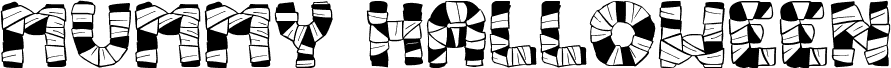 Mummy Halloween Bold Italic