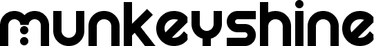 Preview of the Munkeyshine font