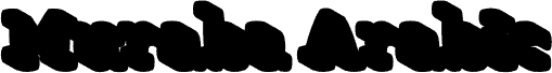Muraba Arabic DEMO Extrude フォント
