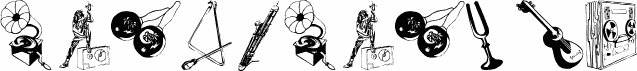 Preview of the MusicMuseal font
