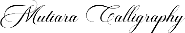 MutiaraCalligraphy Schriftart