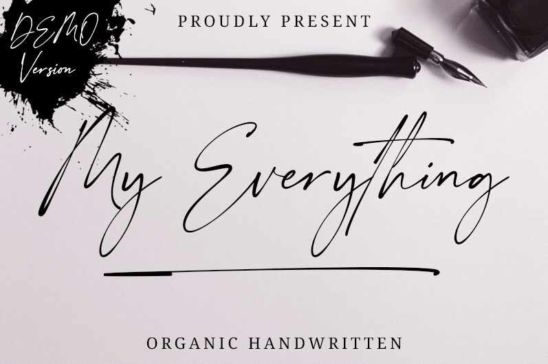 My Everything Schriftart