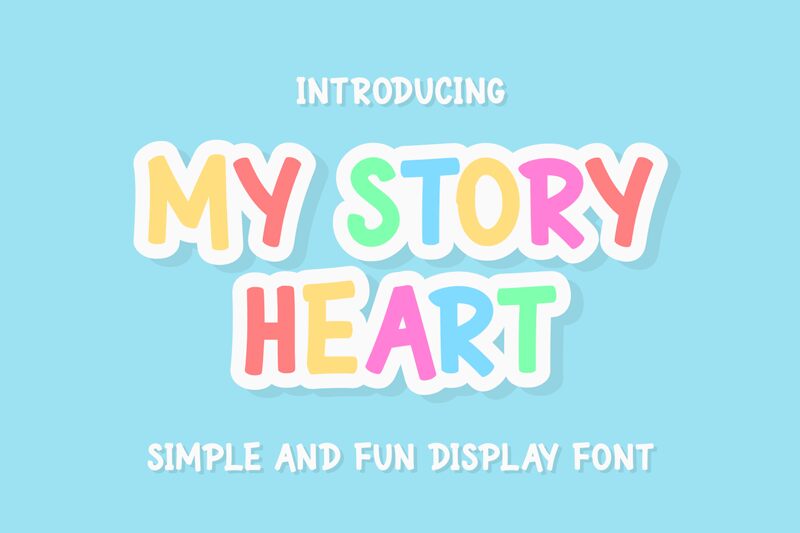 My_Story_Heart Font