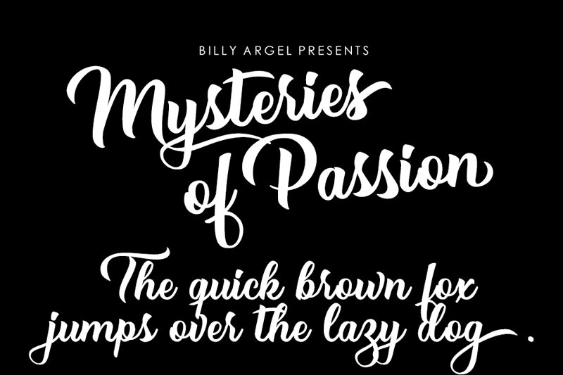 Mysteries of Passion Schriftart