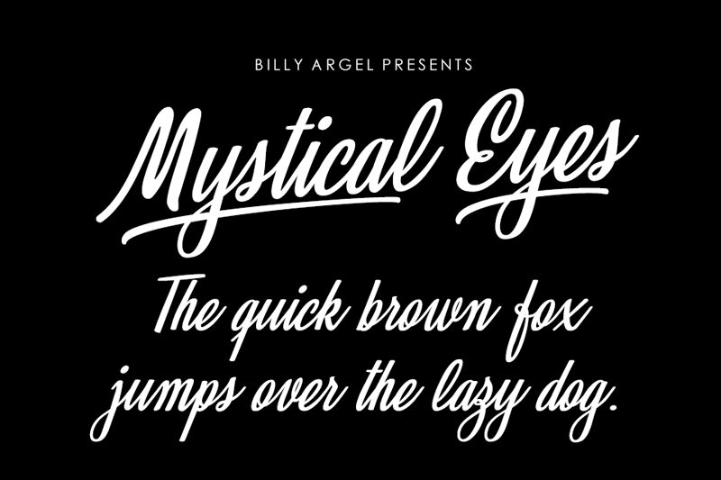 Mystical Eyes Schriftart