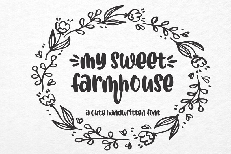 mysweetfarmhouse Шрифт
