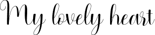 My lovely heart