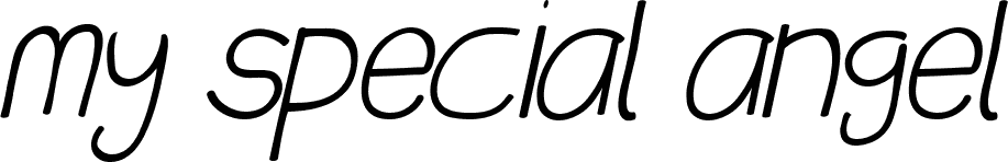 my special angel Italic font | Fonts2u.com