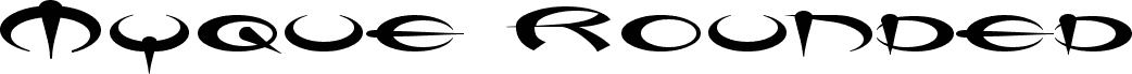 Preview of the Myque Rounded font