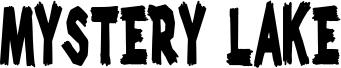 Preview of the Mystery Lake font