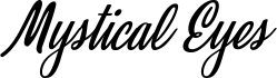 Vista previa de la fuente Mystical Eyes Personal Use Regular