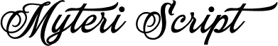 Myteri Script PERSONAL USE ONLY Bold PERSONAL USE ONLY