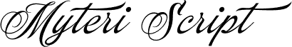 Myteri Script PERSONAL USE ONLY Italic PERSONAL USE ONLY