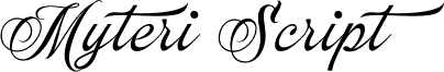 Myteri Script PERSONAL USE ONLY Regular PERSONAL USE ONLY