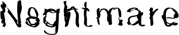 Vorschau der Schriftart N8ghtmare