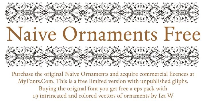 Naive Ornaments Free Carattere