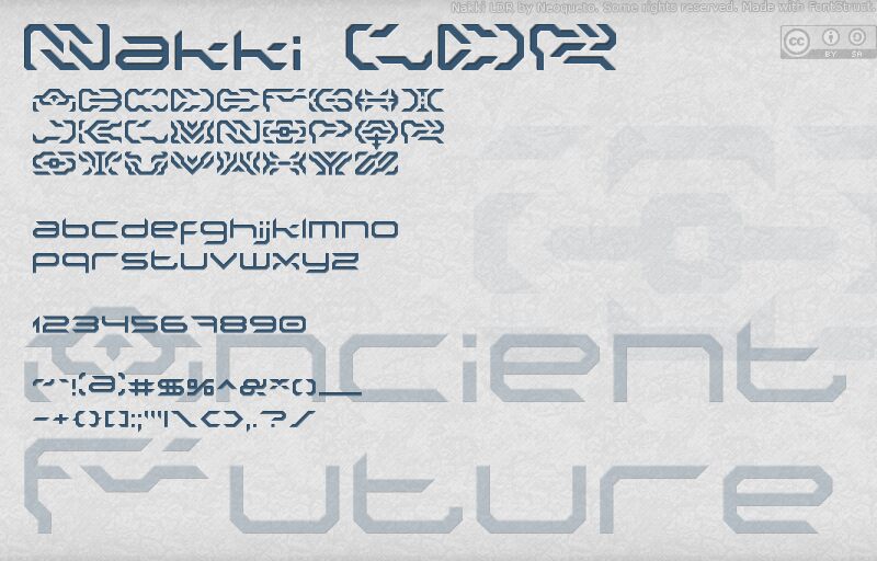 Nakki LDR Schriftart