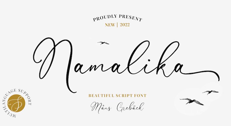 Namalika Schriftart