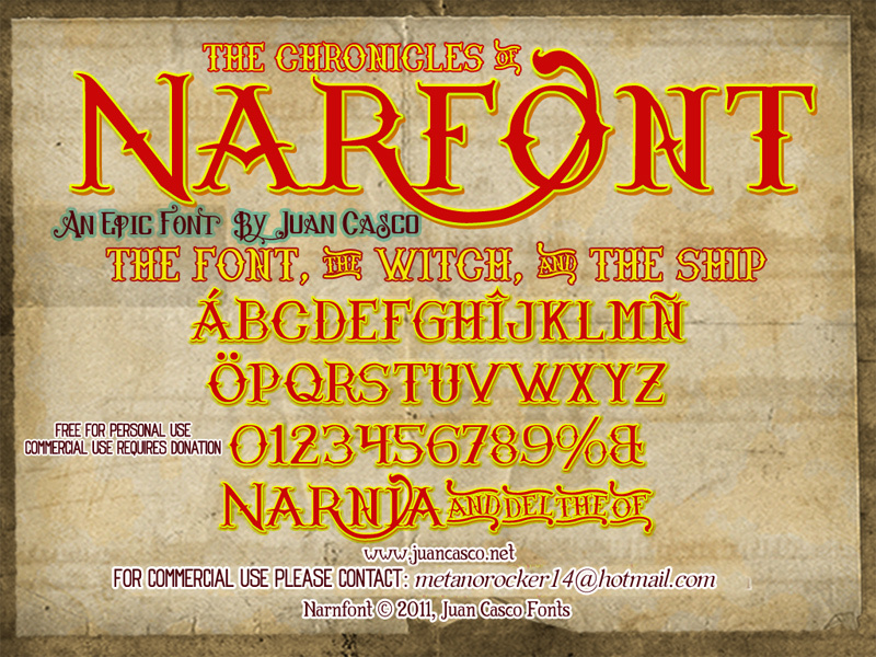 Narnfont Czcionka