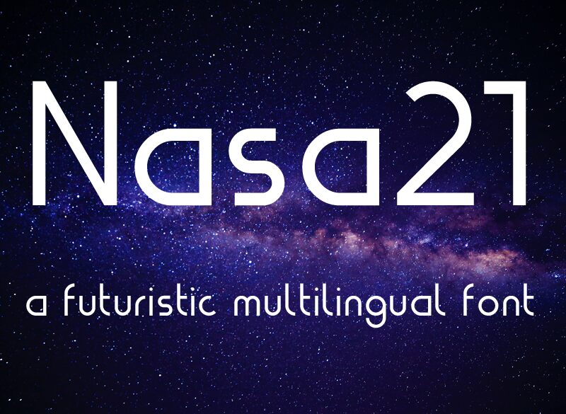 Nasa21 Schriftart