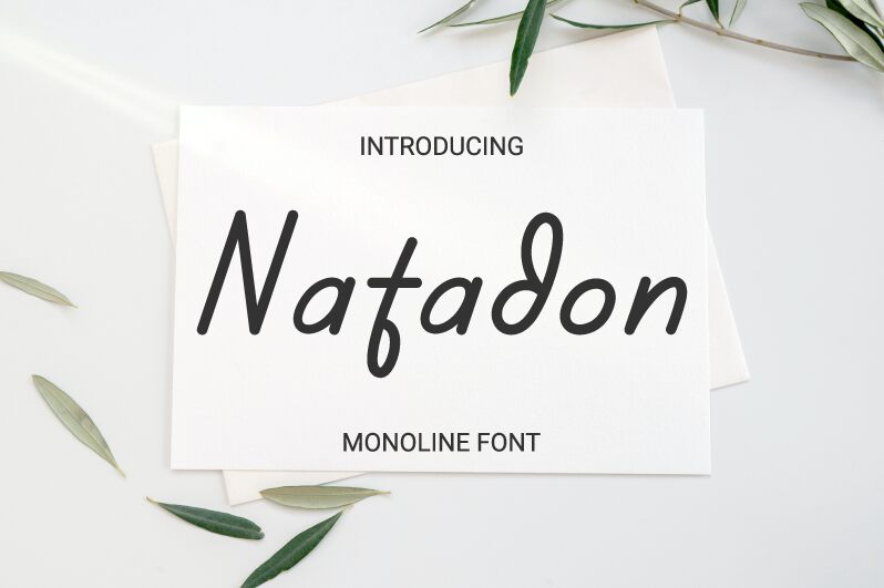 Natadon Schriftart