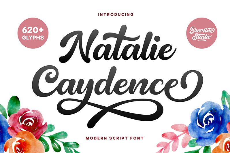 NatalieCaydenceRegular — Schriftpräsentation