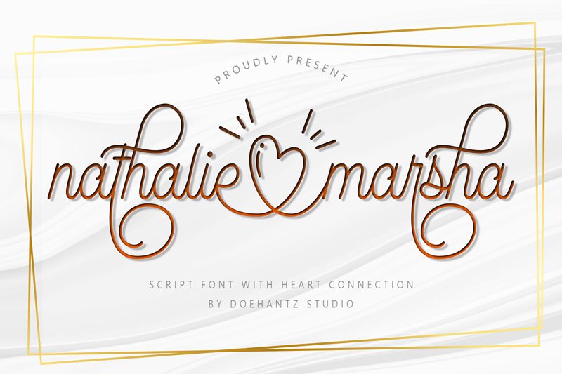 Nathalie Marsha Schriftart