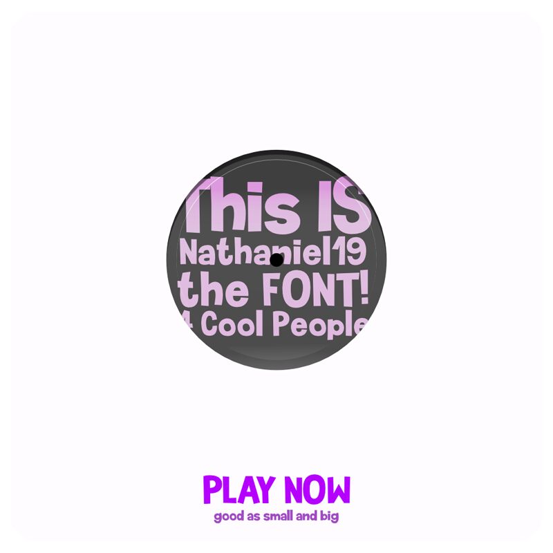 Nathaniel-19 Schriftart