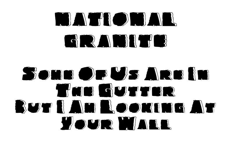 NationalGranite Czcionka