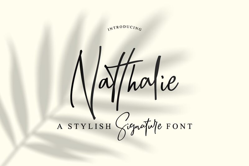 Natthalie Signature Schriftart