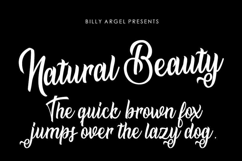 Natural Beauty Schriftart