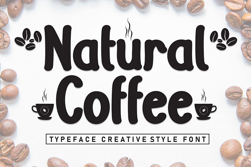 Natural Coffee Schriftart
