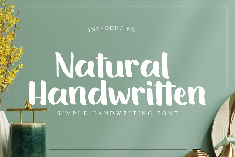 Natural Handwritten Schriftart
