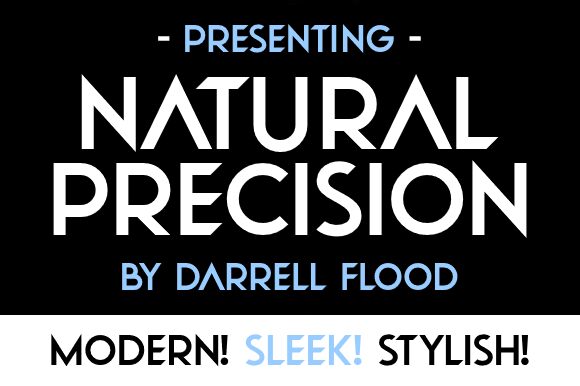 Natural Precision Шрифт