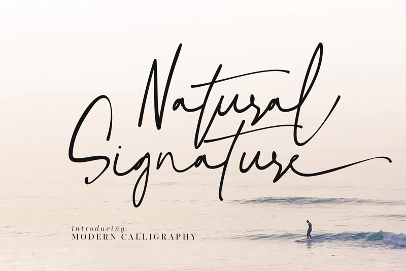 Natural Signature Czcionka