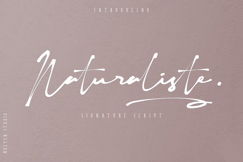 Naturaliste الخط