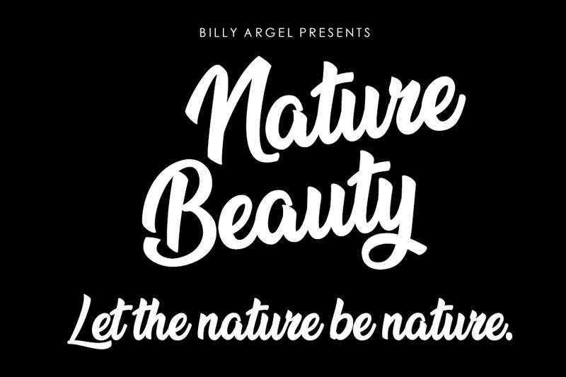 Nature Beauty Schriftart
