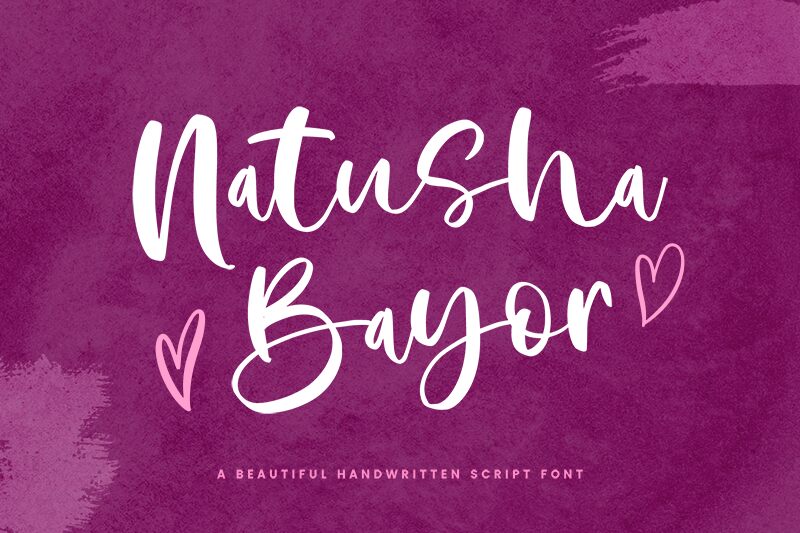 Natusha Bayor Schriftart