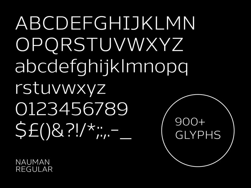 Nauman Schriftart