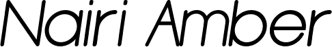Nairi Amber Sanserif Italic