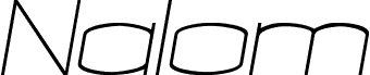 Nalom Light Italic