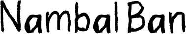 Nambal Ban fonte