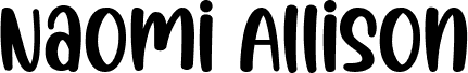 Naomi Allison font