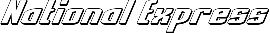 National Express 3D Italic