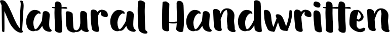 Natural Handwritten