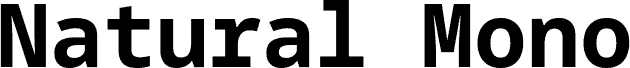Natural Mono Bold