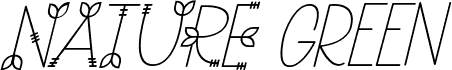 NATURE green Italic