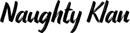 NAUGHTY KLAN ikiiko.com Schriftart