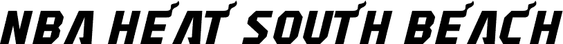 Preview of the NBA Heat South Beach font