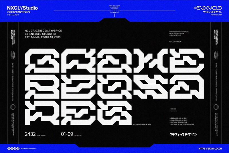 NCL Graxebeosa Czcionka